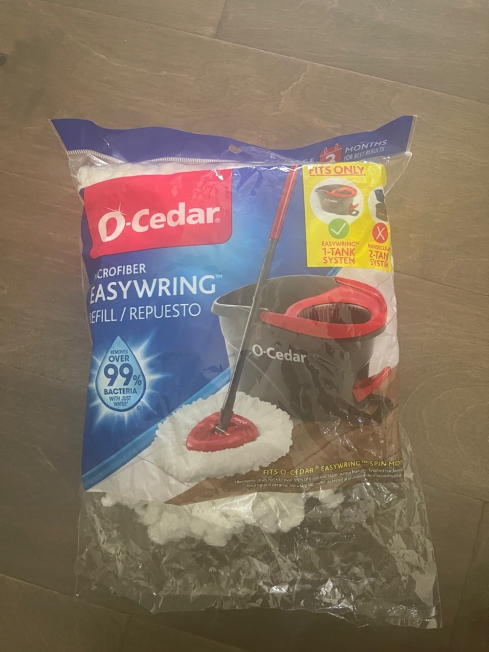 New 1 Pc O-Cedar EasyWring Microfiber Refill